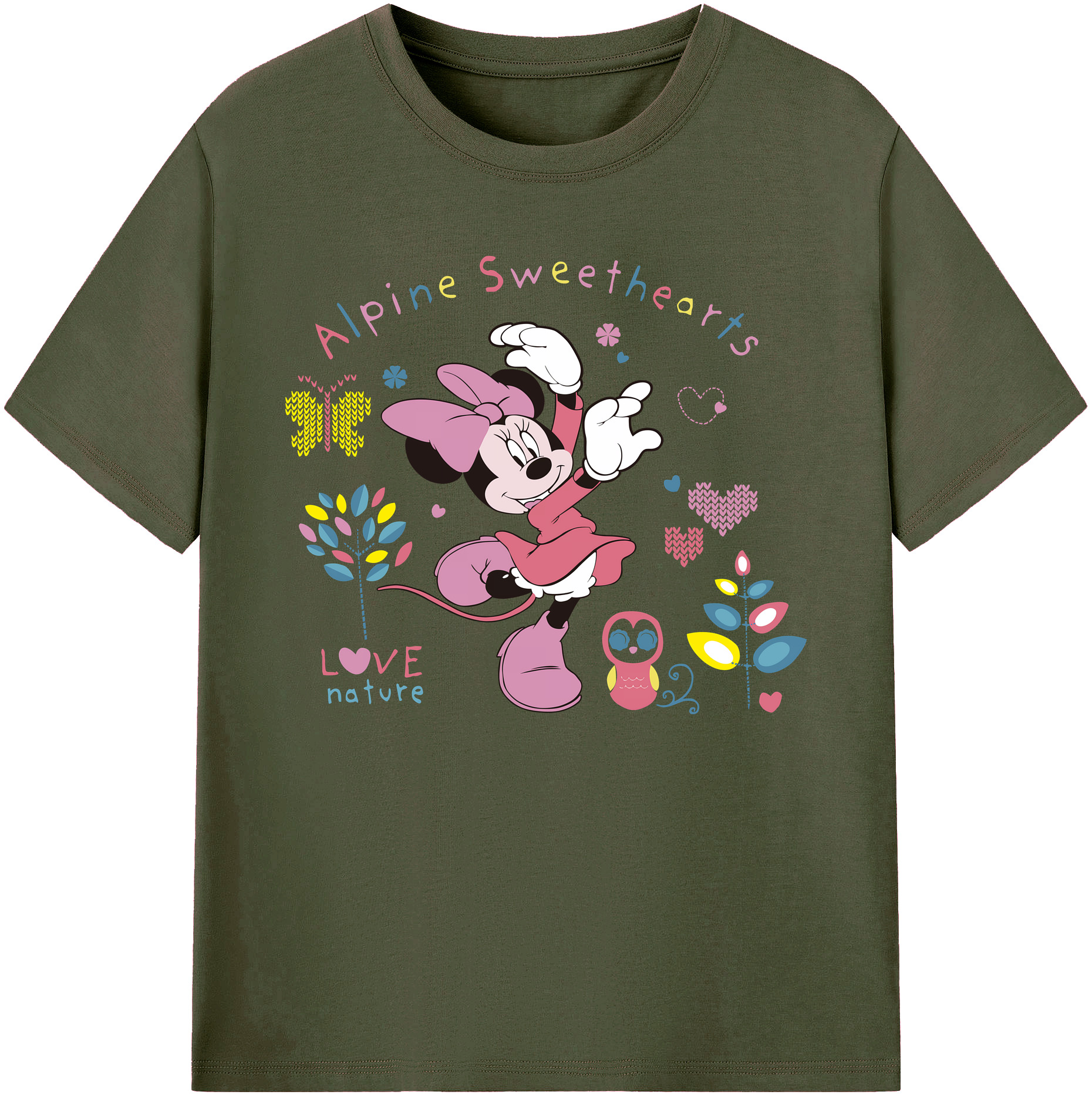 ミッキーマウス Mickey Mouse 綿100％ メンズ半袖Tシャツ｜肌触りやわらか＆通気性